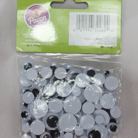 Creativity Street Assorted Wiggle Eyes, 100 Count - Picture 2 of 3